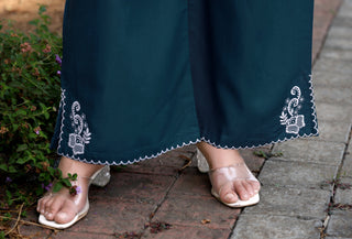 Embroidered Tunic With Trouser Co-Ords-HELISHA