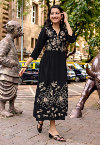 Thread-Work Rayon Frock – Design 3002 - product view 1