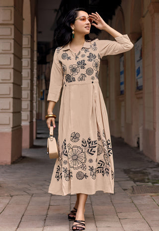 Thread-Work Rayon Frock – Design 3003 - product view 2