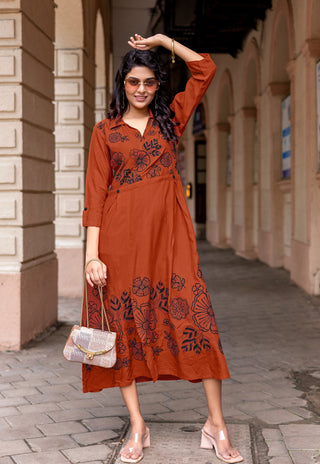 Thread-Work Rayon Frock – Design 3004 - product view 2