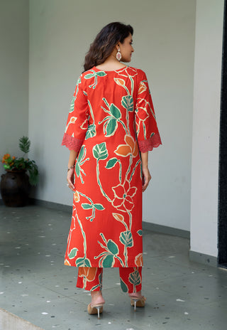 Printed Kurta Set with Dupatta – Design 3007 - product view 6