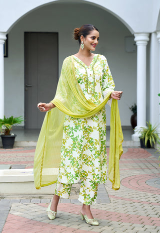 Printed Kurta Set with Dupatta – Design 3008 - product view 2