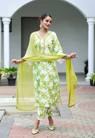 Printed Kurta Set with Dupatta – Design 3008 - product view 3