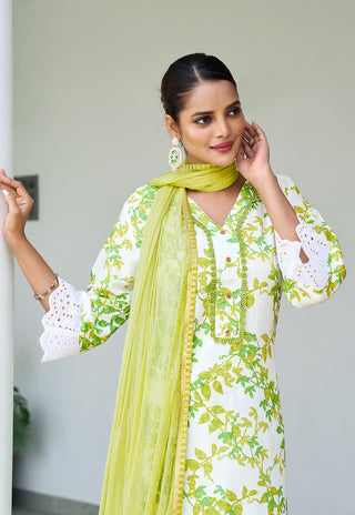 Printed Kurta Set with Dupatta – Design 3008 - product view 5