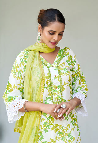 Printed Kurta Set with Dupatta – Design 3008 - product view 6
