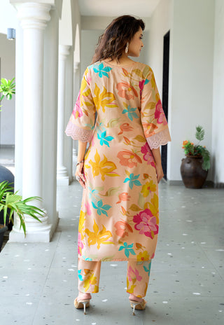 Printed Kurta Set with Dupatta – Design 3009 - product view 1