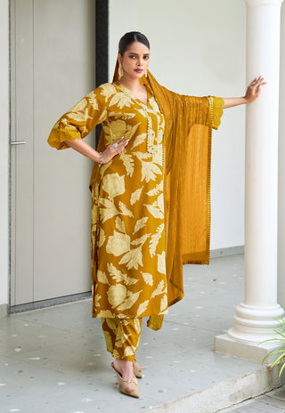 Printed Kurta Set with Dupatta – Design 3011 - product view 1