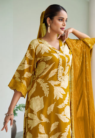 Printed Kurta Set with Dupatta – Design 3011 - product view 2