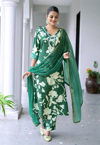 Printed Kurta Set with Dupatta – Design 3012 - product view 5