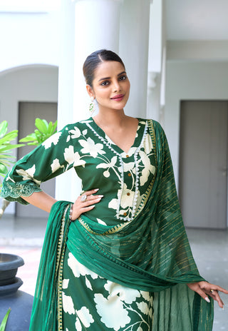 Printed Kurta Set with Dupatta – Design 3012 - product view 6