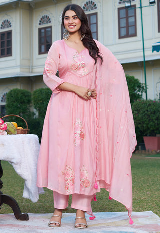 Embroidered Kurta Set with Dupatta – IV-1012 - product view 1
