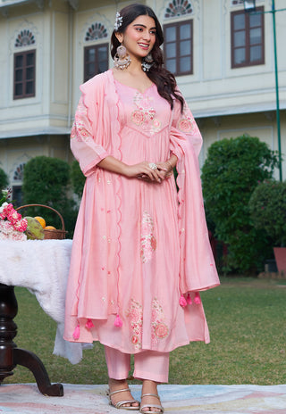 Embroidered Kurta Set with Dupatta – IV-1012 - product view 2