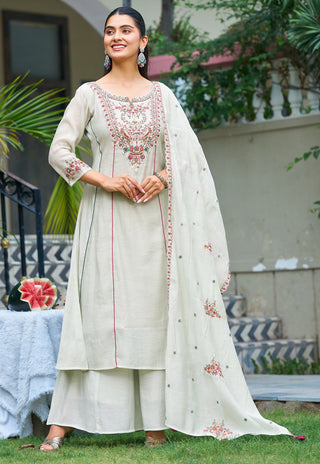 Embroidered Kurta Set with Dupatta – IV-1131 - product view 1