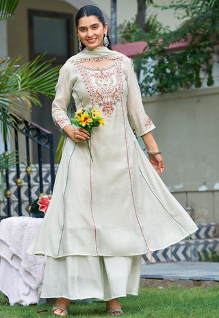 Embroidered Kurta Set with Dupatta – IV-1131 - product view 3