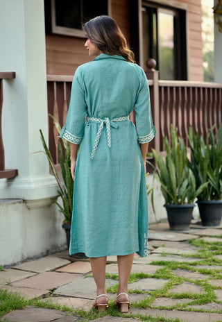 Seafoam Charm Embroidered Co-ord Set - product detail view