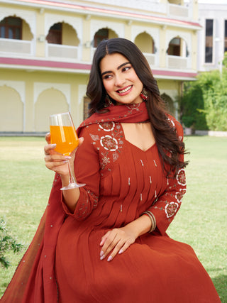 Rustic Charm Embroidered Kurta Set - product detail view