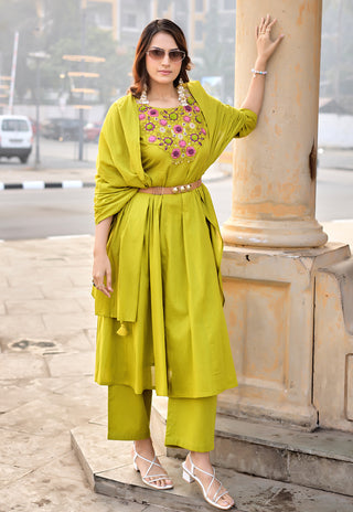 Cotton Kurta Set with Dupatta – Design 4001 - product view 2