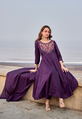 Cotton Kurta Set with Dupatta – Design 4004 - product view 2